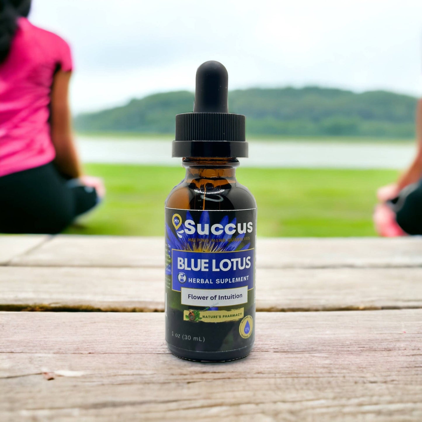 Blue Lotus Tincture - The Flower of Intuition (High Potency) : Alcohol Extract / 2 fl oz