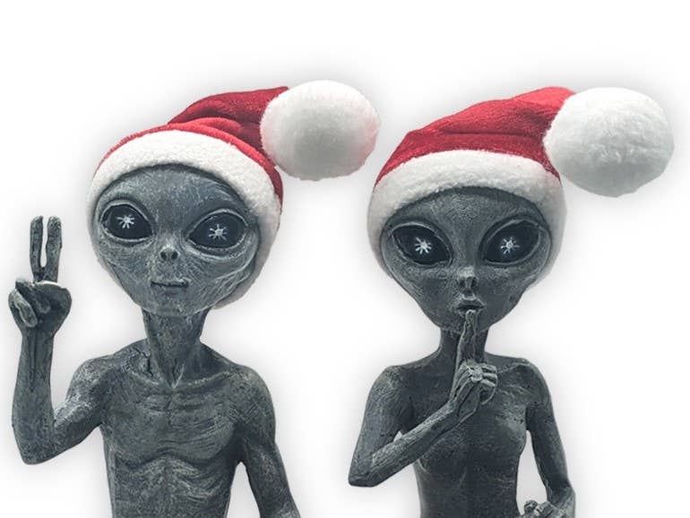 Alien Christmas Decoration Alien Statues Ledge Loungers