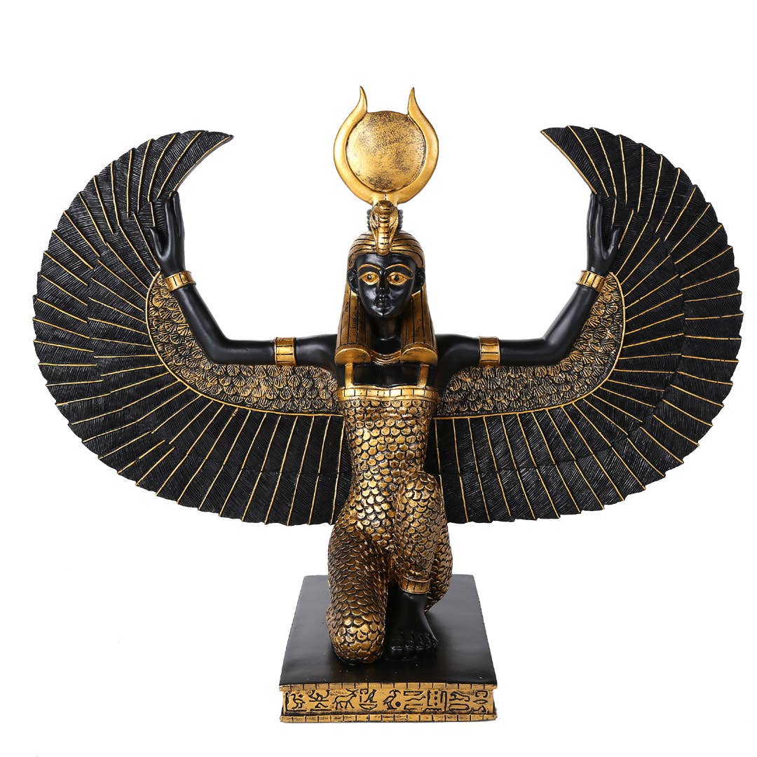 Egyptian Winged Isis Statue