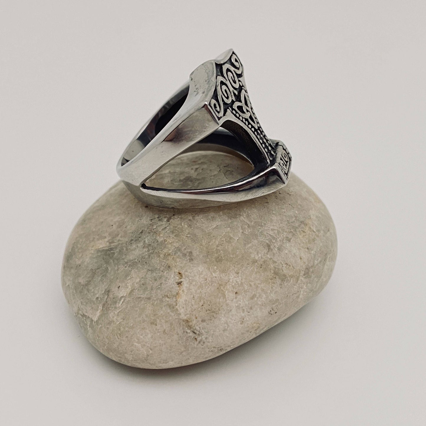 Men's Viking Jewelry Celtic Knot Stainless Steel Ring -MJ/MR: 9#