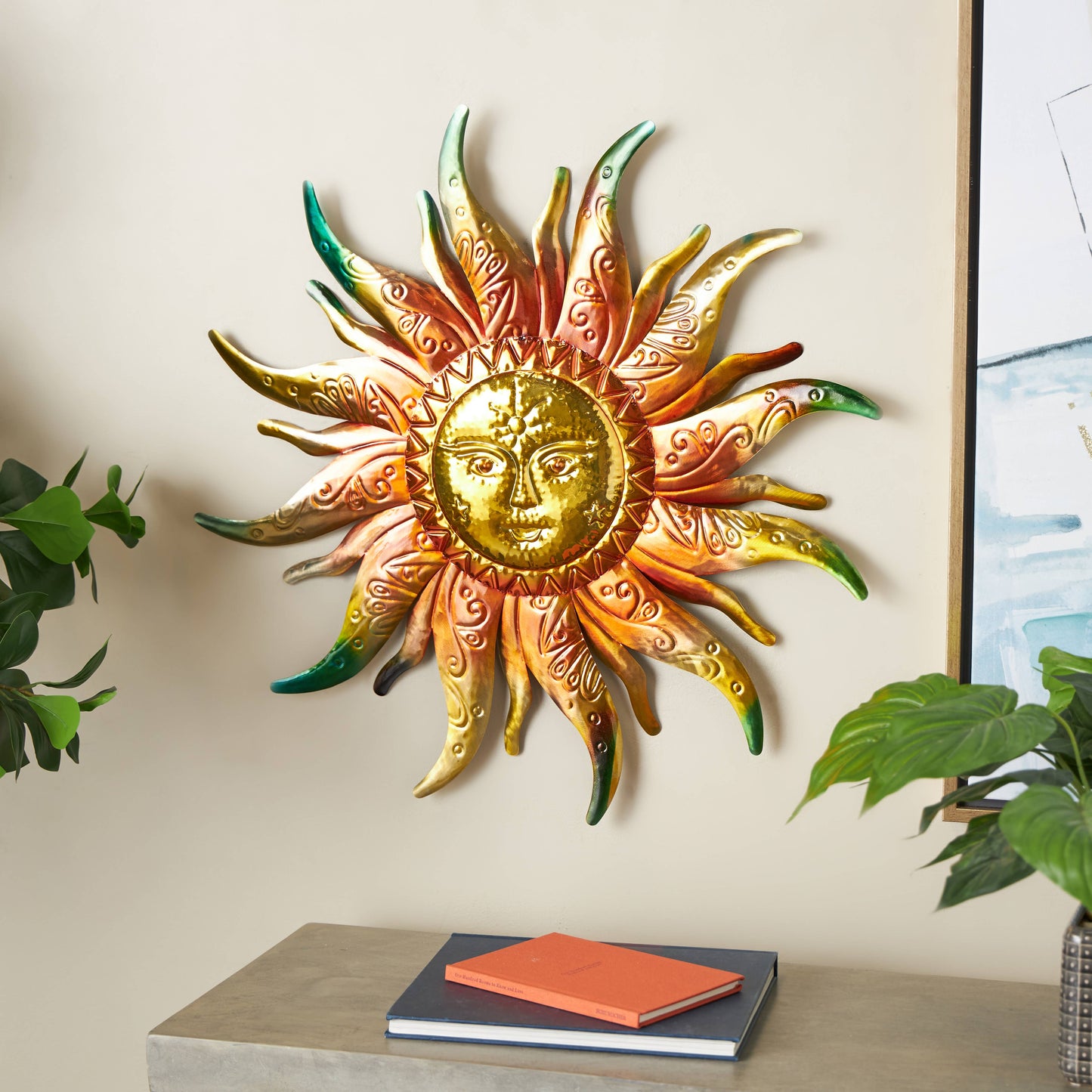 Eclectic Gold Stainless Steel Metal Wall Decor