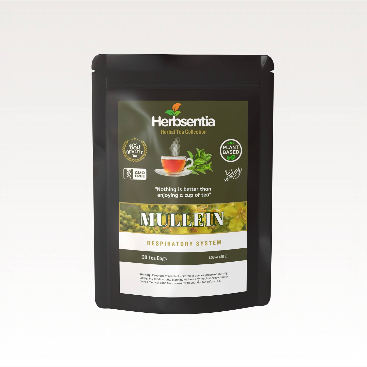 Mullein Tea (30 tea bags)- Smooth & Soothing Herbal Infusion