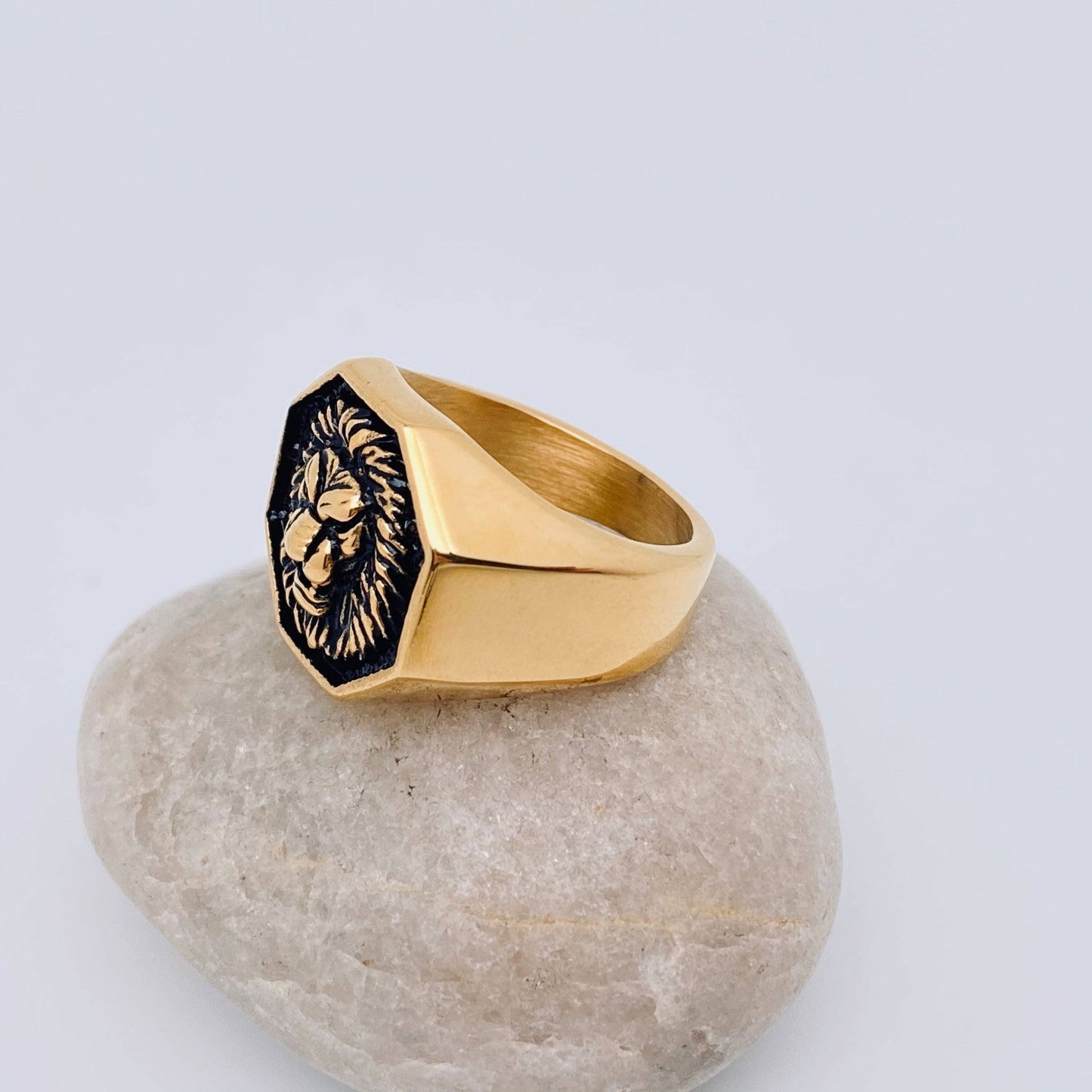 Lion's Head Stainless Steel Men's Ring :