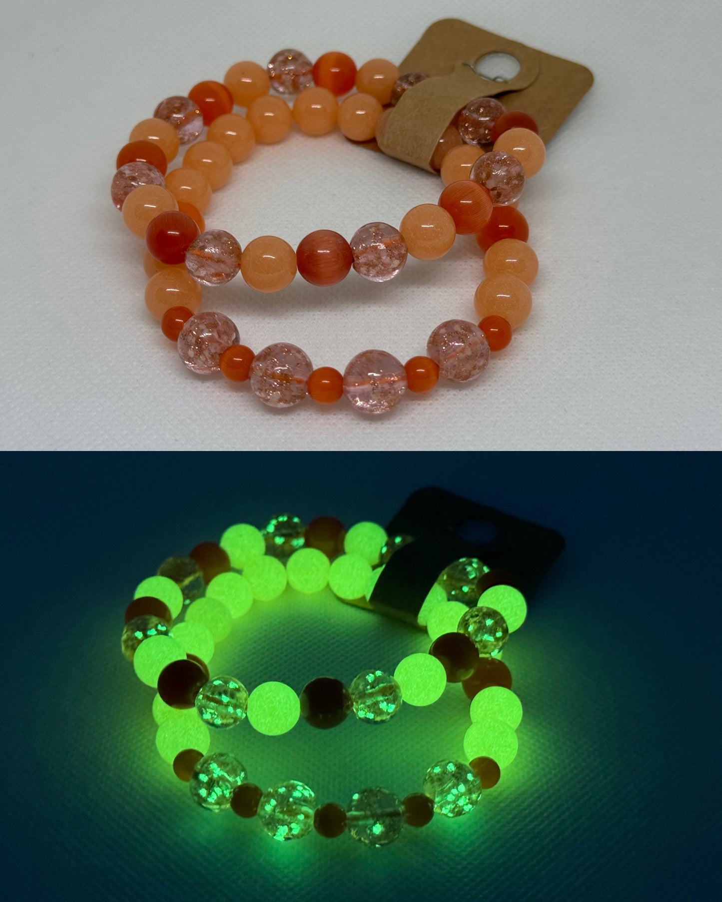 Orange Cat Eye Firefly Orange Luminous Bracelet