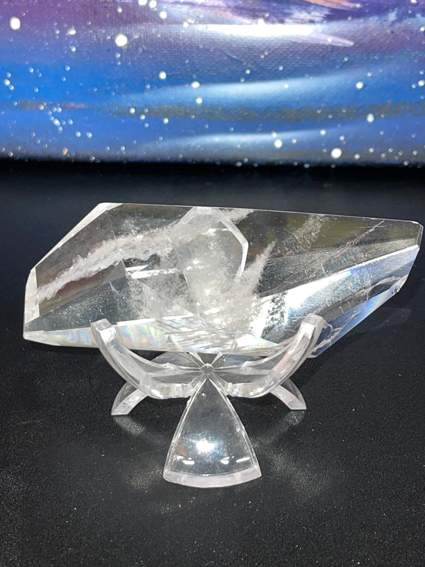 Clear Quartz Polished Crystal Carving