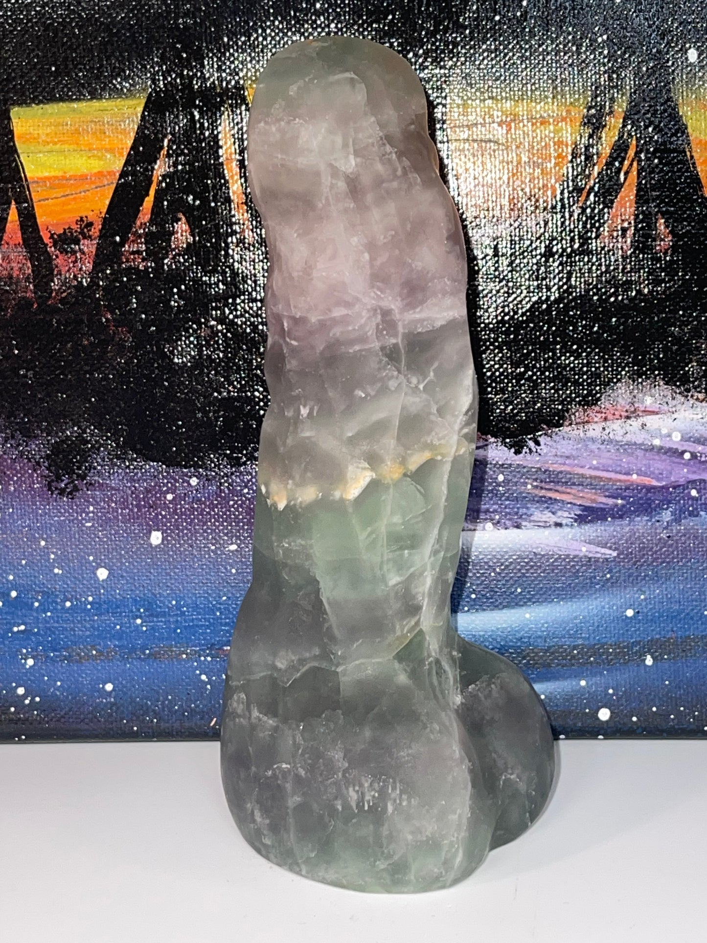 Fluorite "Boyfriend" Crystal Carving