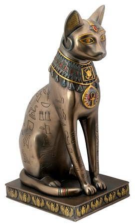 Egyptian Bronze Bastet Statue