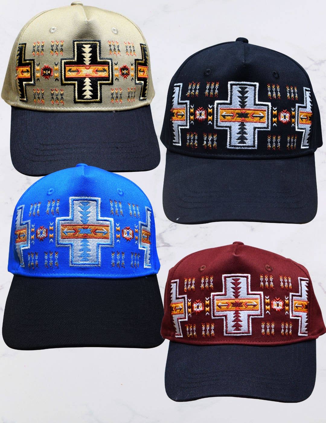 Premium Southwest "Four Paths" Cotton Caps: 1