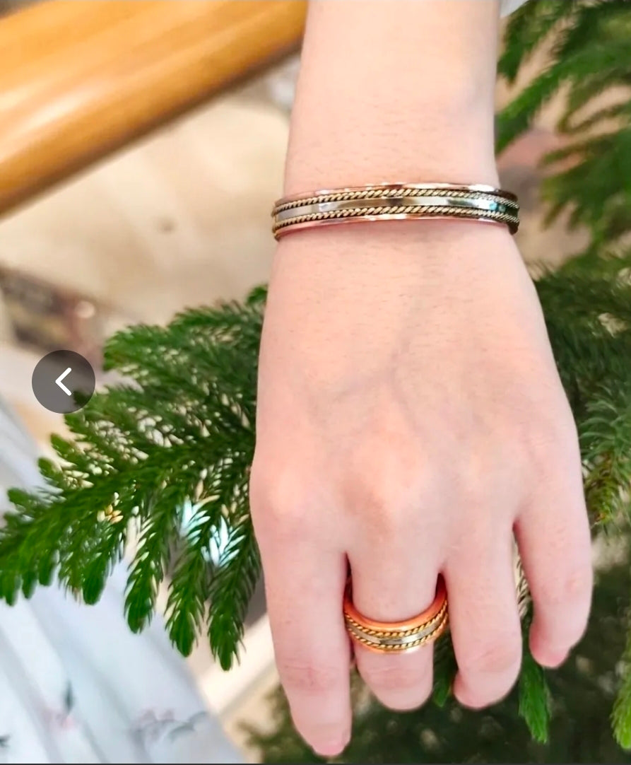 Copper Magnetic Bracelets and Ring