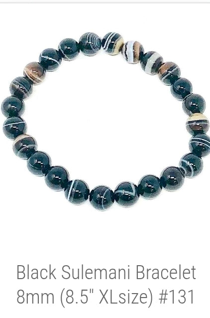 Black Suleman Bracelet - 8 mm