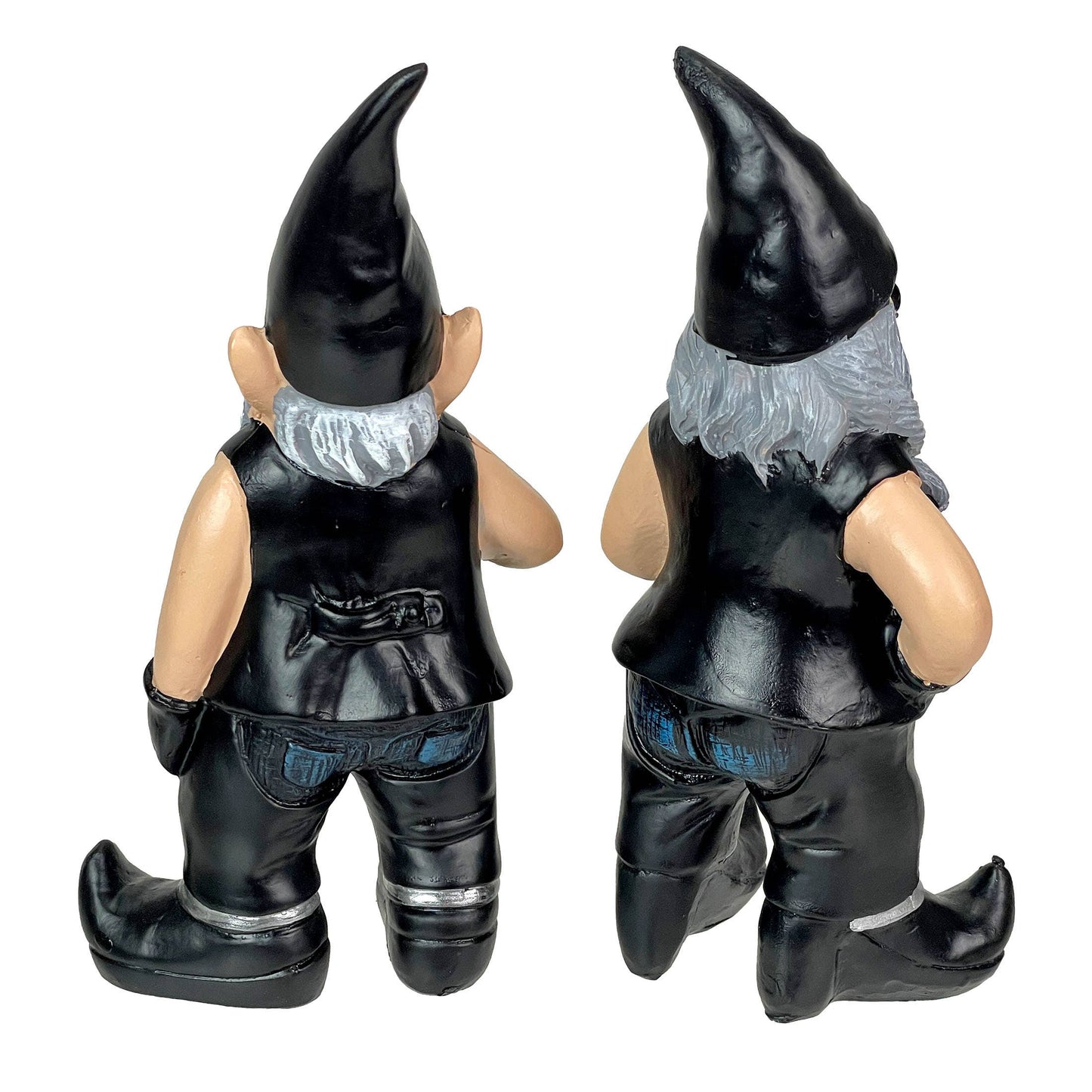 Gnoschitt & Gnofun Biker Gnome Garden Statues 7.5 Inches