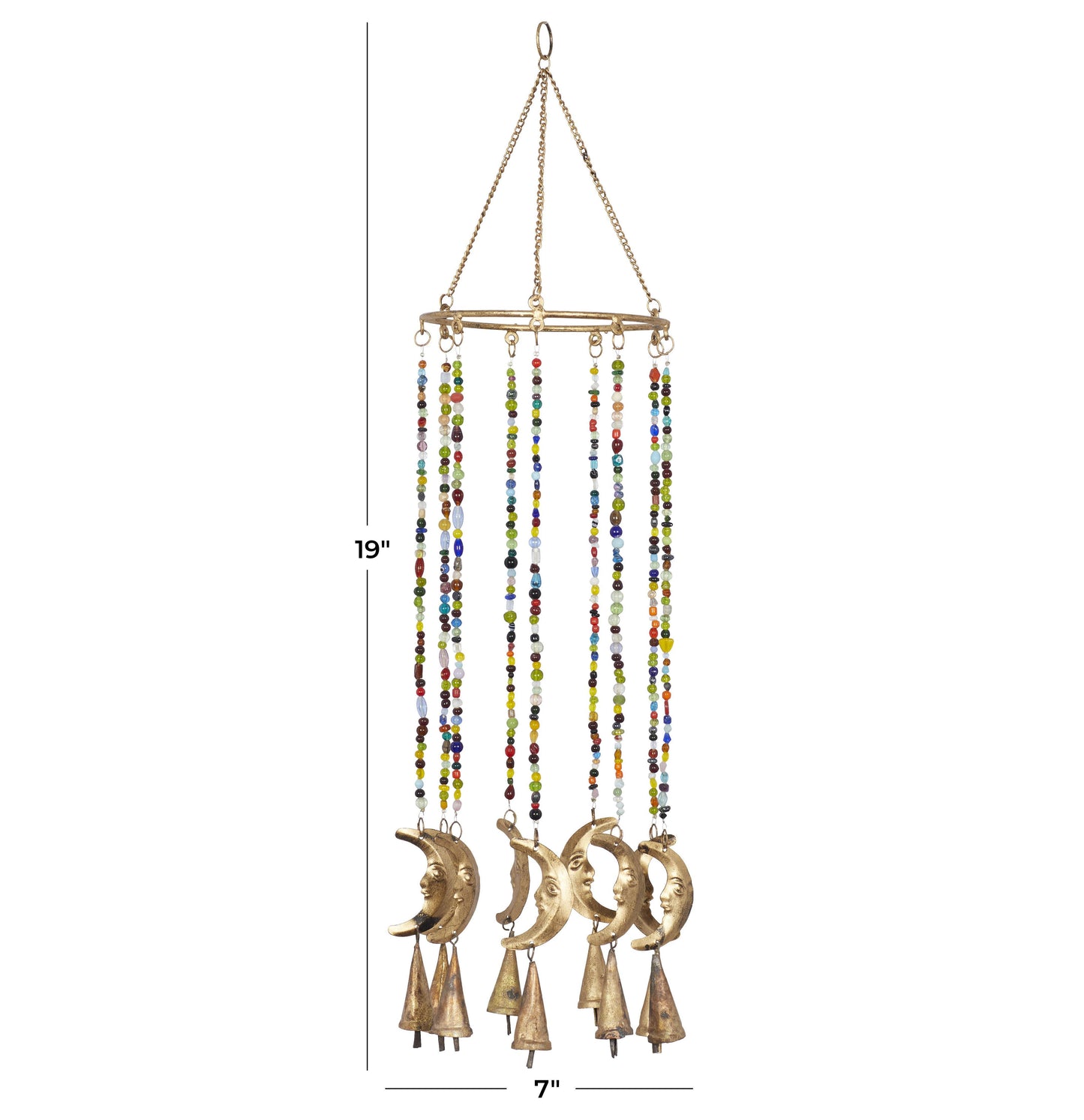 Eclectic Gold Metal Windchime