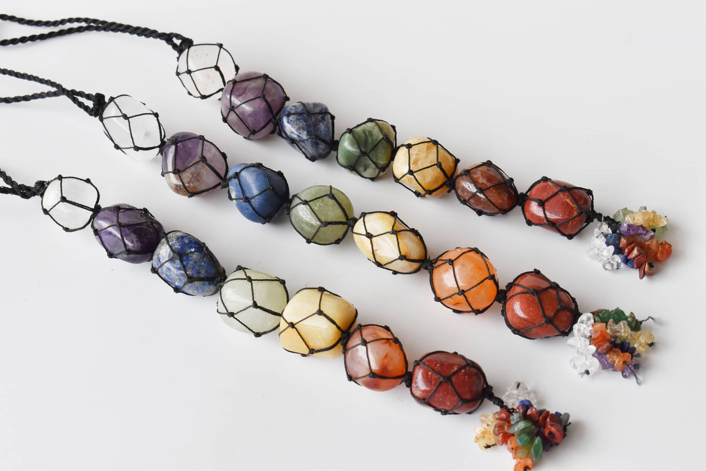 7 Chakra Crystal Hanger | Stone Hanger Car Accessories: 7 Chakra