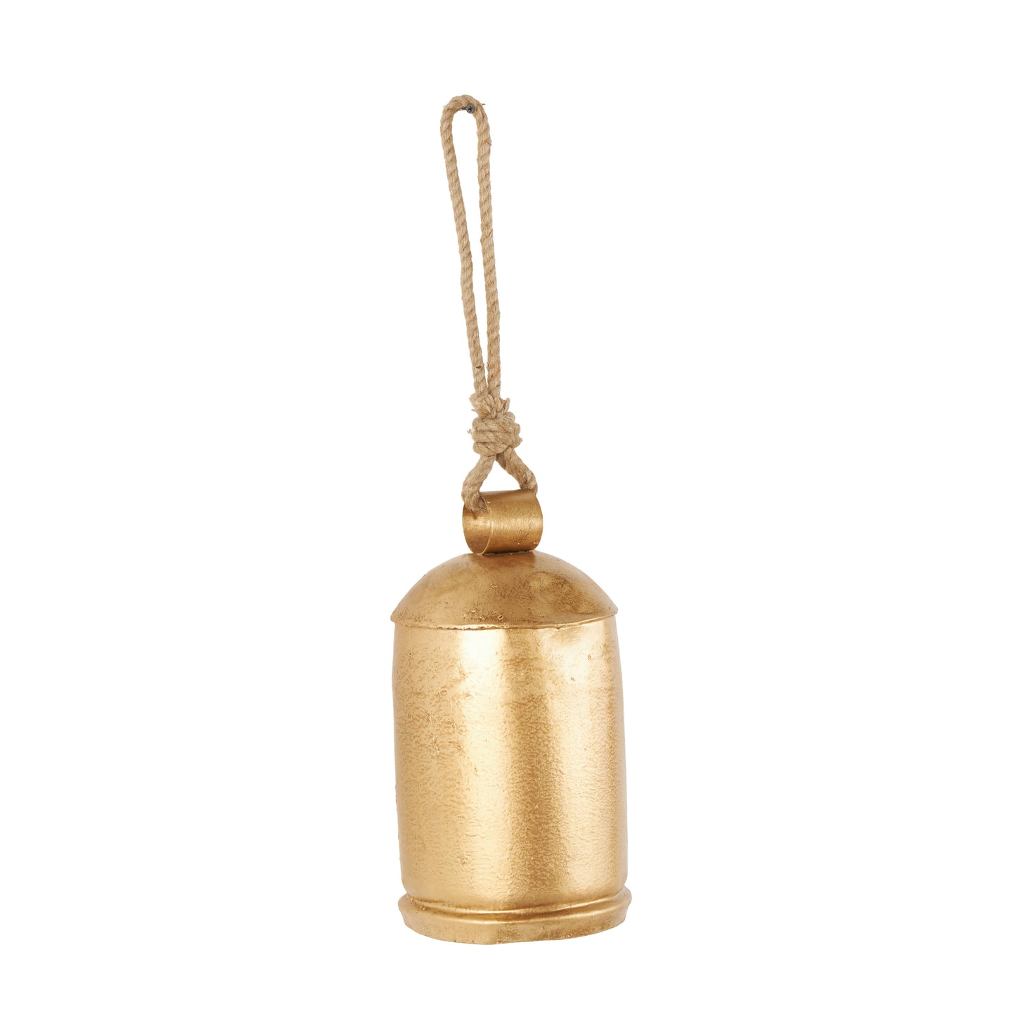 Rustic Gold Metal Decorative Bell: 9"W, 17"H