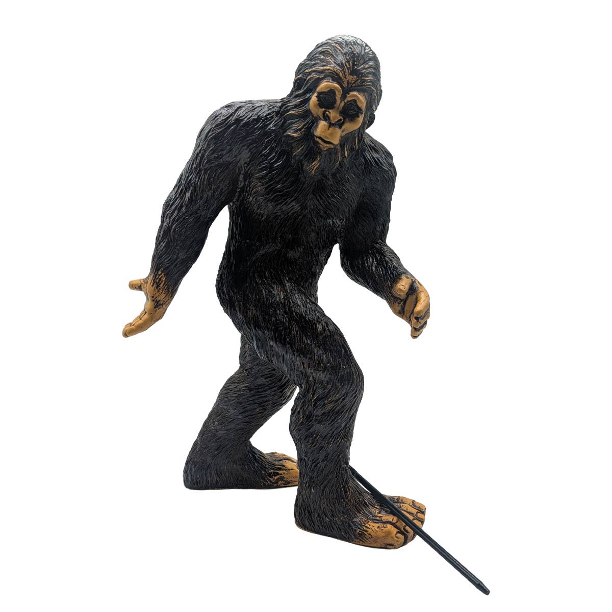 Bigfoot Classic Standing Statue 11.5-inch H w/ Metal Stake: Natural