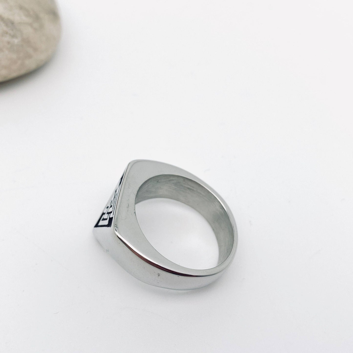 Viking Valknut Triangle Stainless Steel Ring - MJ/MR: 11