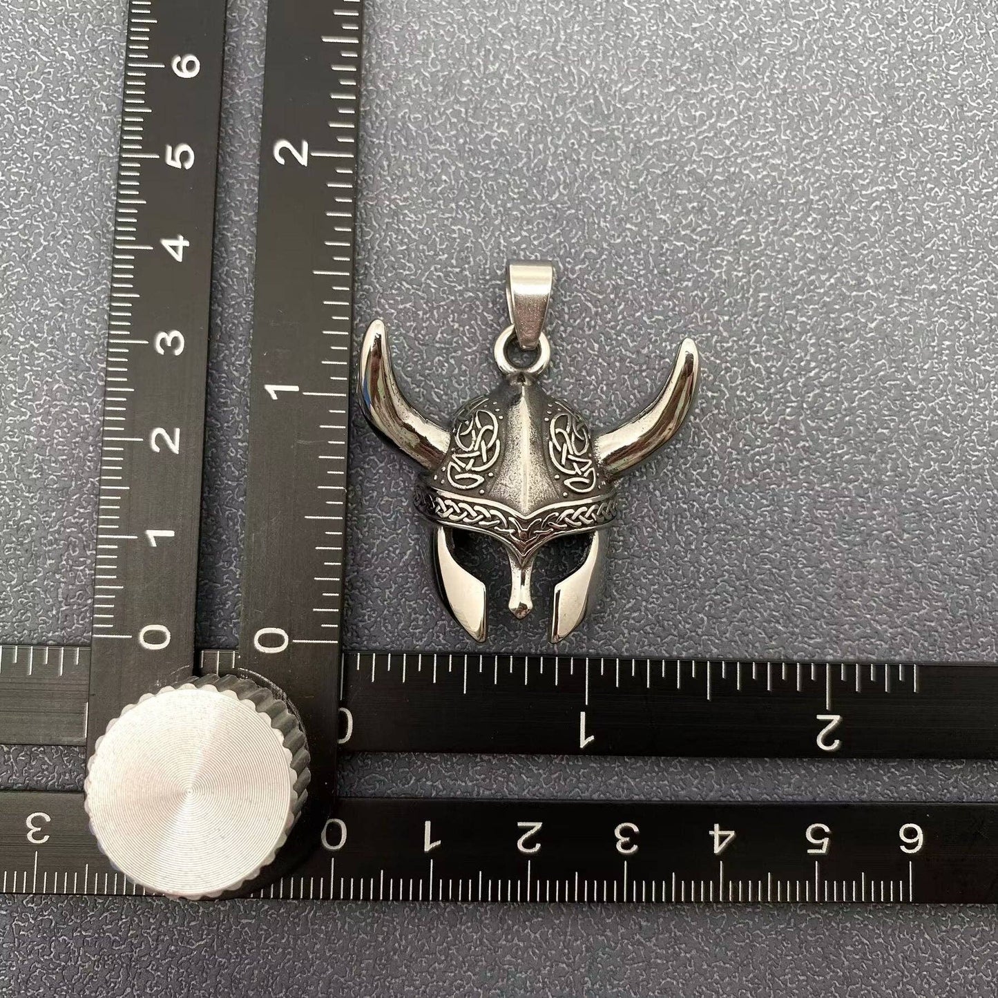 Stainless Steel Viking Celtic Knot Pirate Mask Charm -MJ/MNP