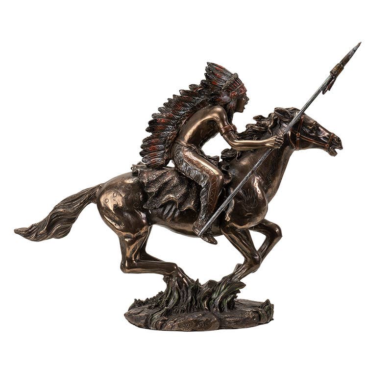 American West Native American Indian Warrior on Horse