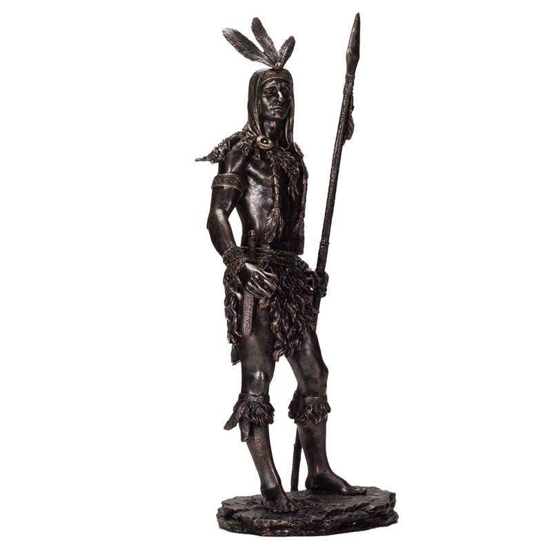 American West Native American Indian with Spear