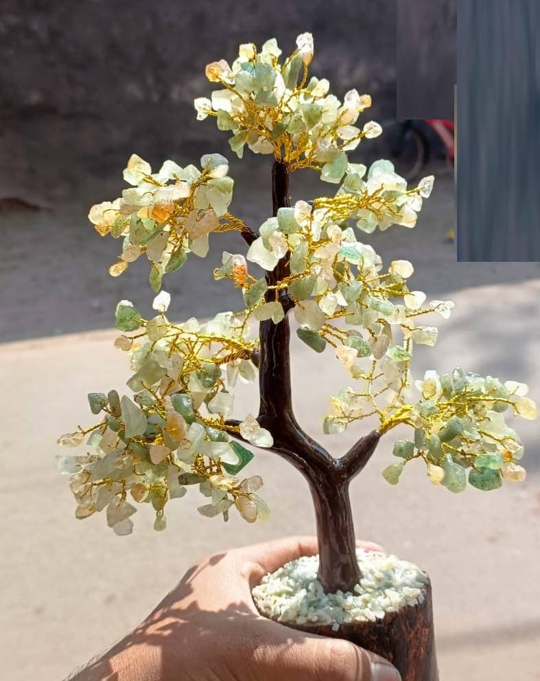 Green Aventurine & Citrine Crystal Tree