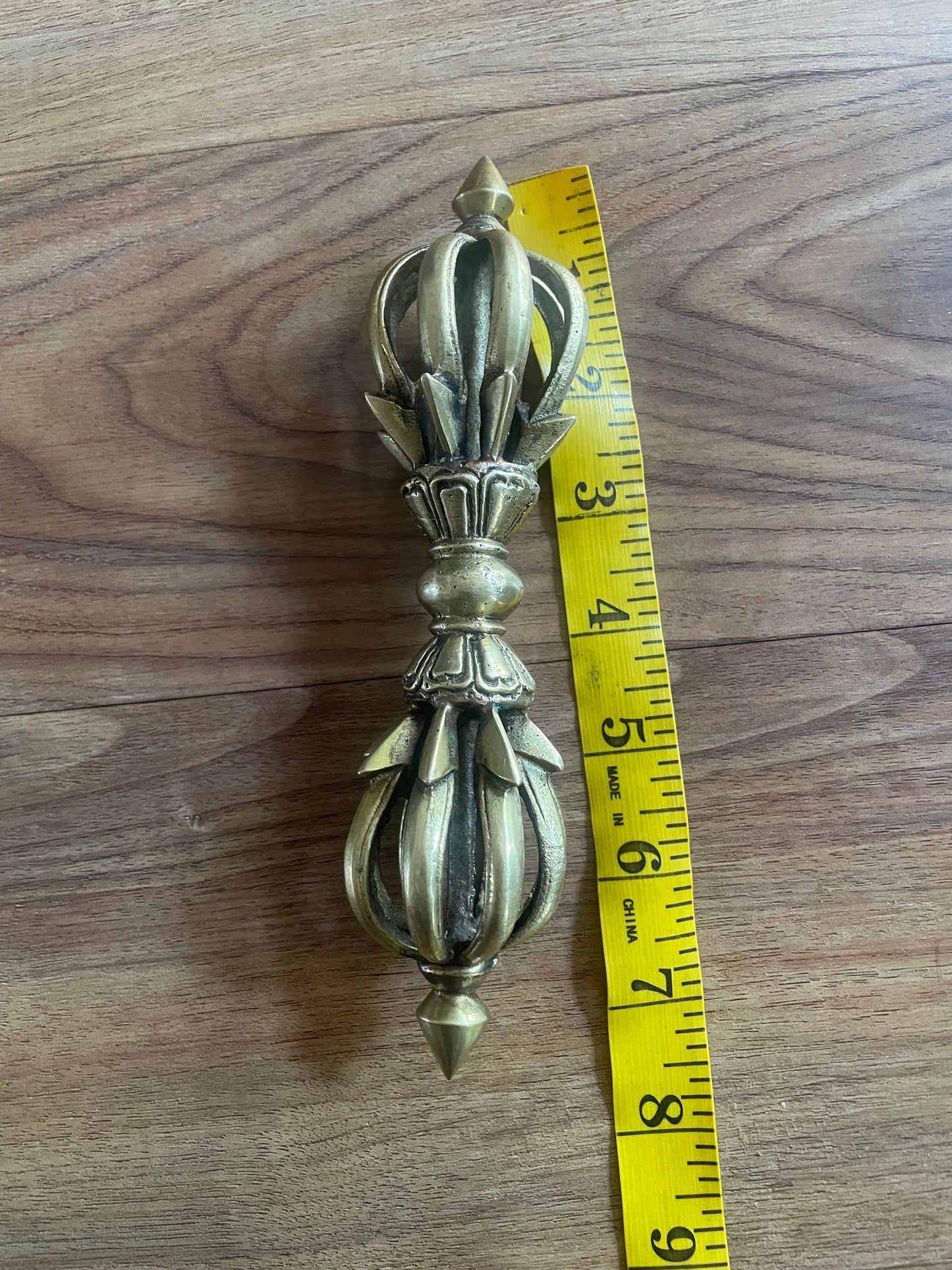 Handmade Tibetan Brass Dorje Vajra Meditation Decor
