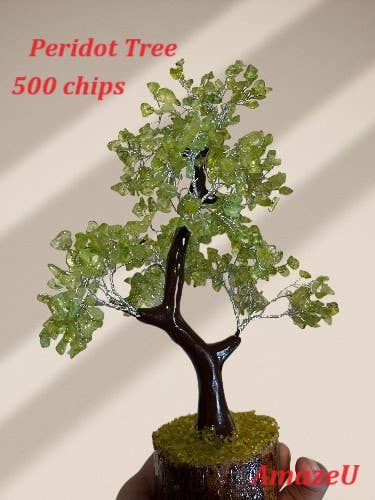 Peridot Gemstone Tree, 500 chips Tree