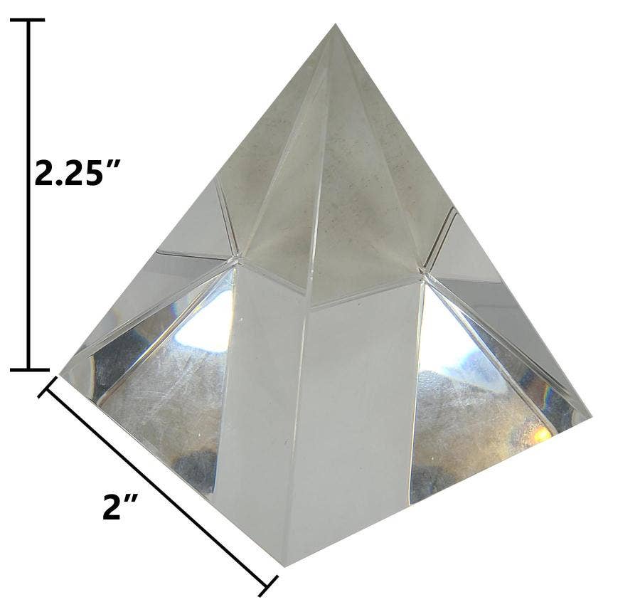 Crystal Pyramid 6 CM (2"x2.25")