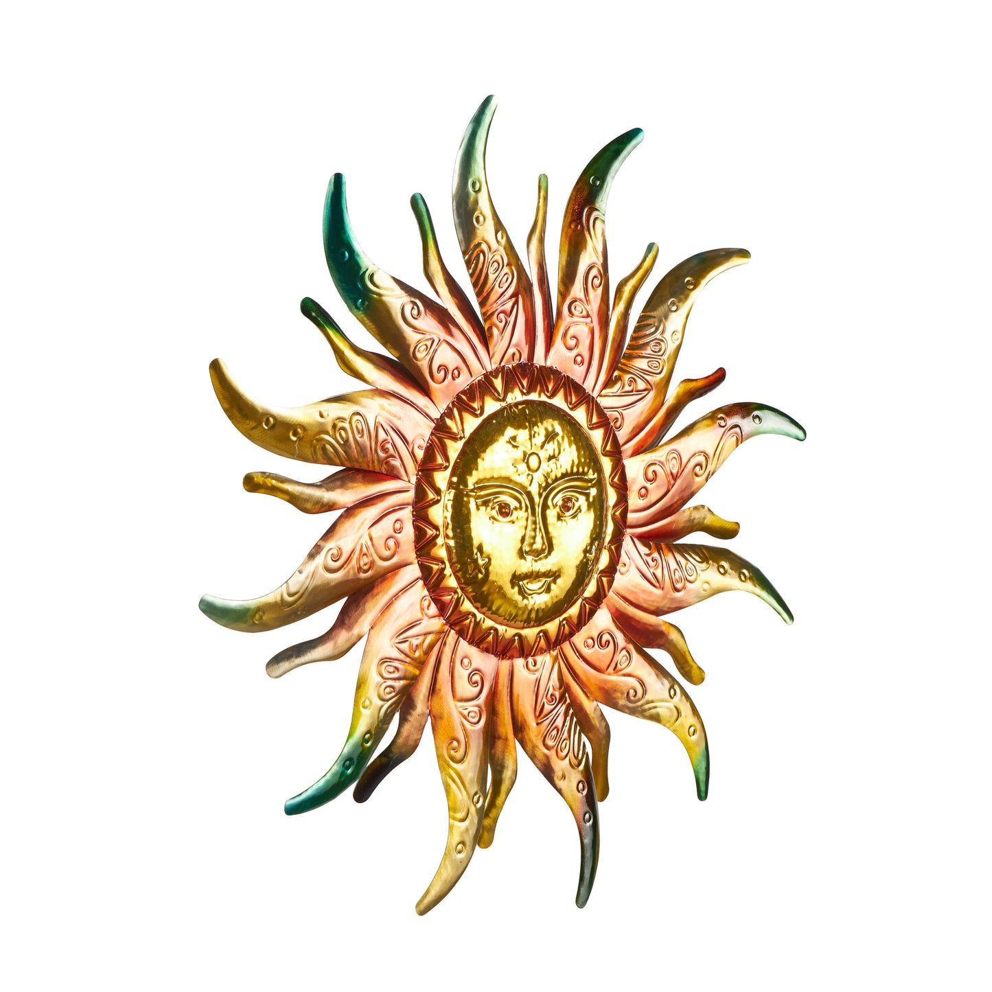 Eclectic Gold Stainless Steel Metal Wall Decor