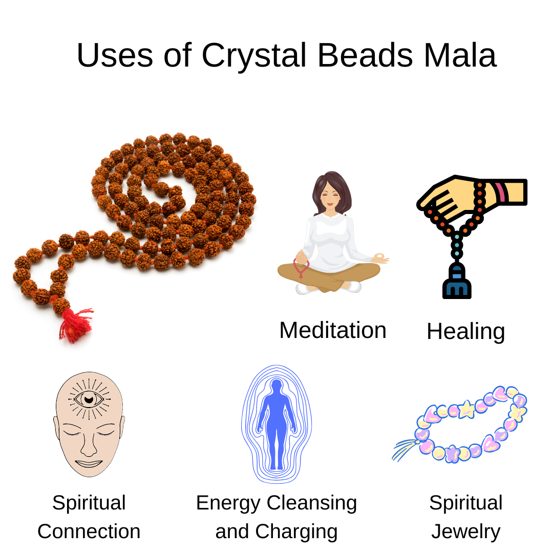 Gemstone Mala | Tiger Eye | 108 Prayer Beads Mala | Jap Mala: 8mm