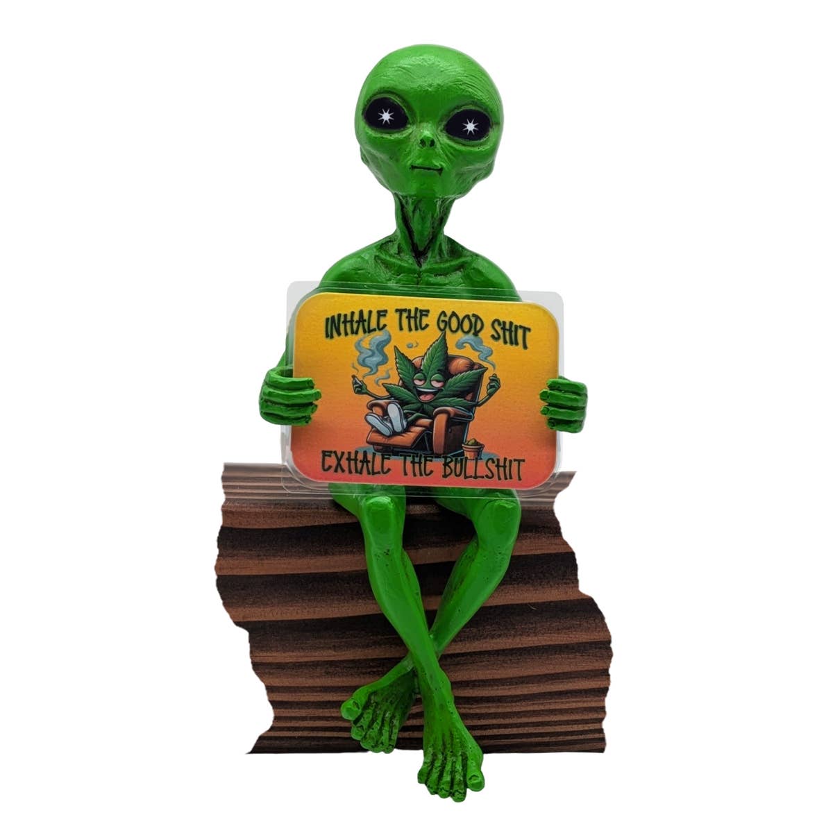 Milkyway Messenger Cannabis/Vape Shop "BS" Shelf Sitter: Gray