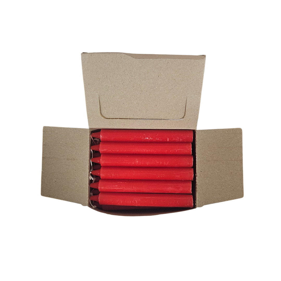 SPELL CANDLE RED 6" INCH BOX