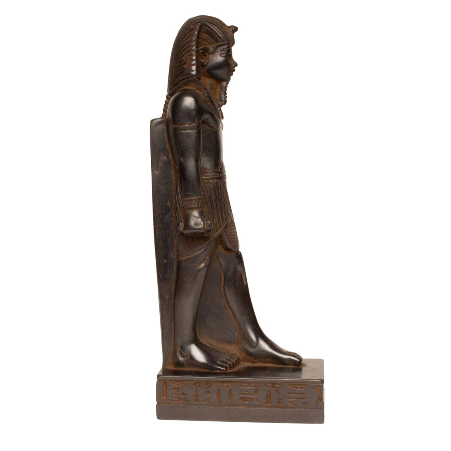 Ramses with Crown Standing Statue Black - 8" -Egyptian