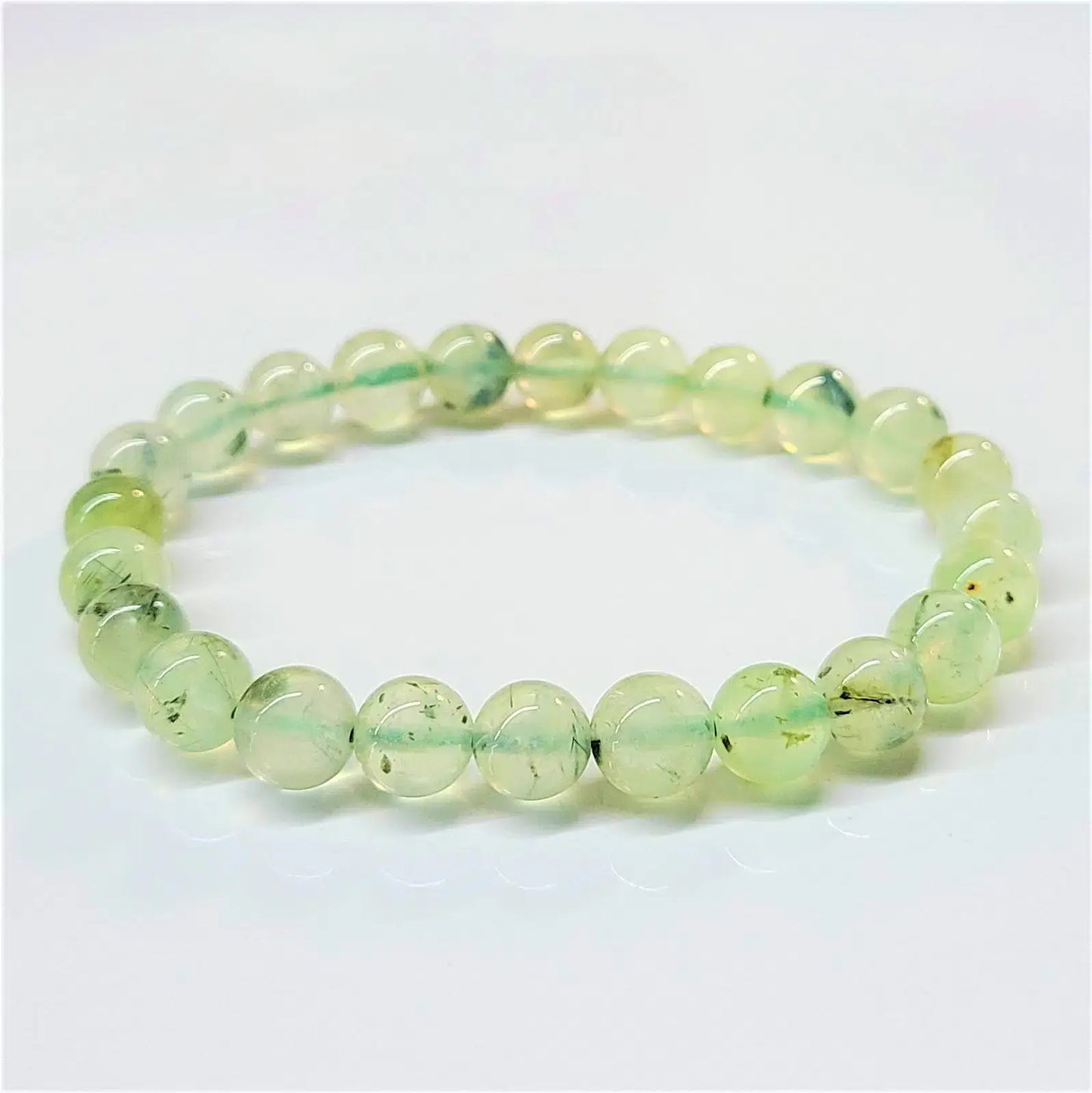 8 mm Prehnite Stone Bracelet