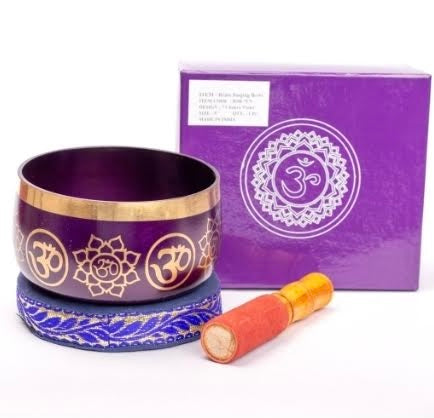 Tibetan Singing Bowl 7 Chakra Violet, Crown Chakra (Sahasrara)