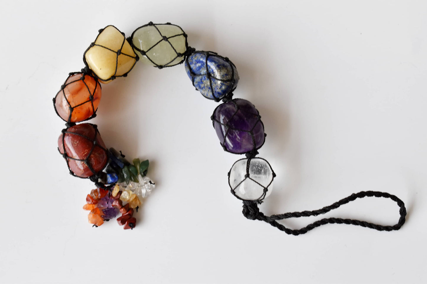 7 Chakra Crystal Hanger | Stone Hanger Car Accessories: 7 Chakra