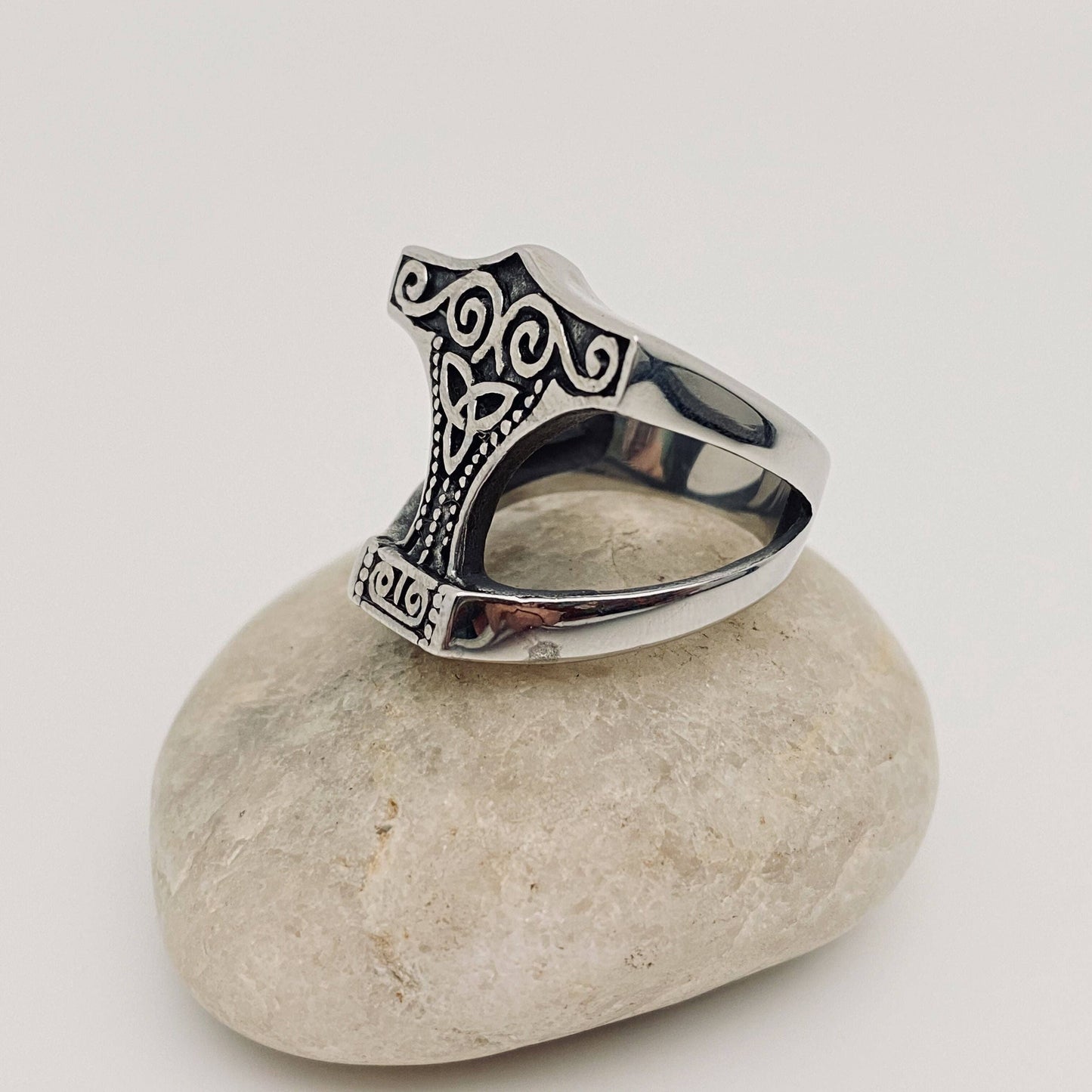 Men's Viking Jewelry Celtic Knot Stainless Steel Ring -MJ/MR: 9#