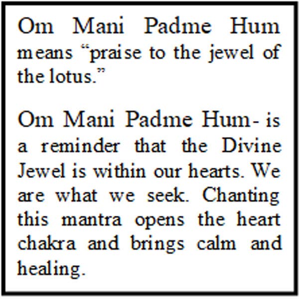 Mala Glass Round Buddhist 10mm (Om mani padme hum)