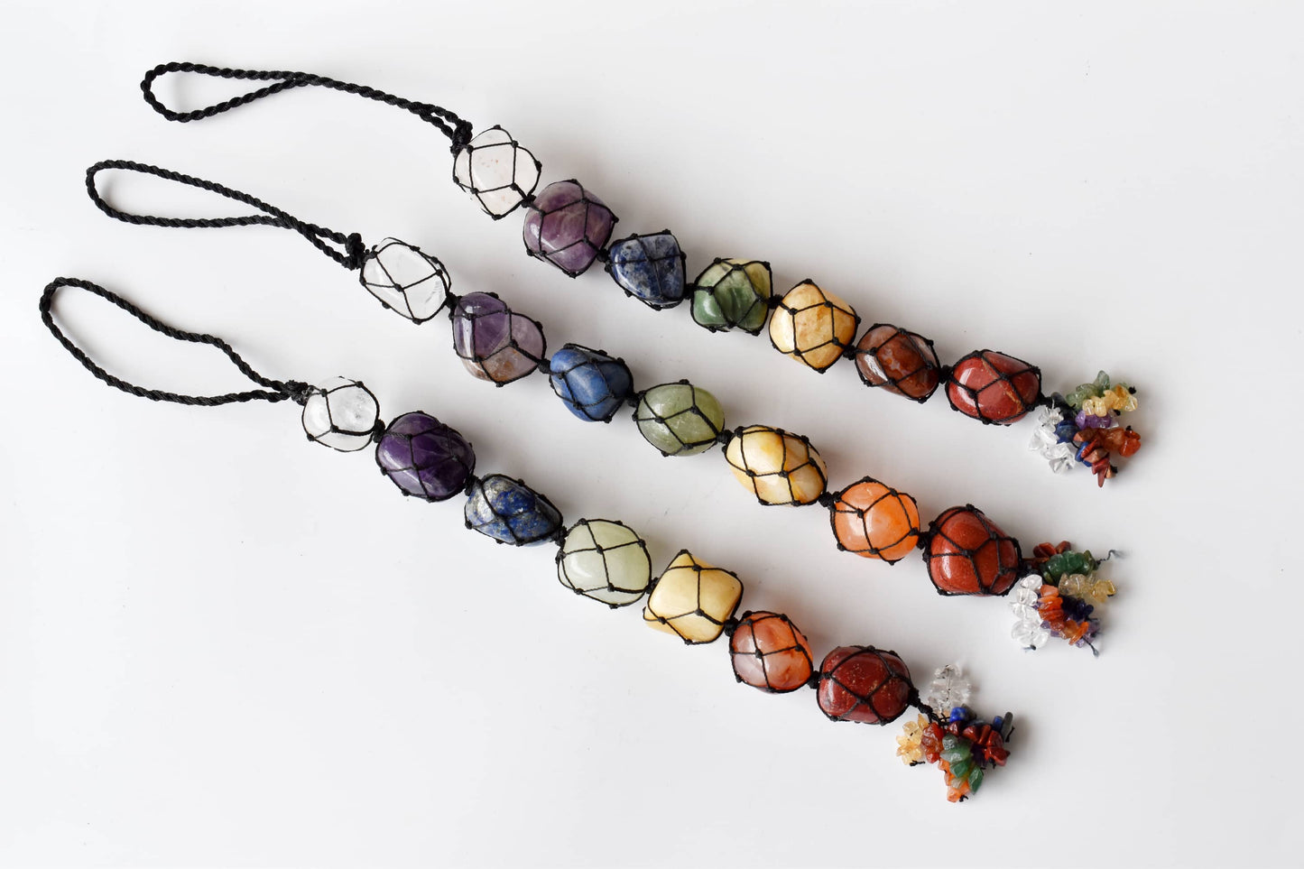7 Chakra Crystal Hanger | Stone Hanger Car Accessories: 7 Chakra