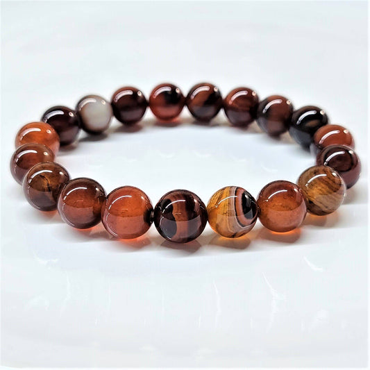 10 mm Agate Bracelet