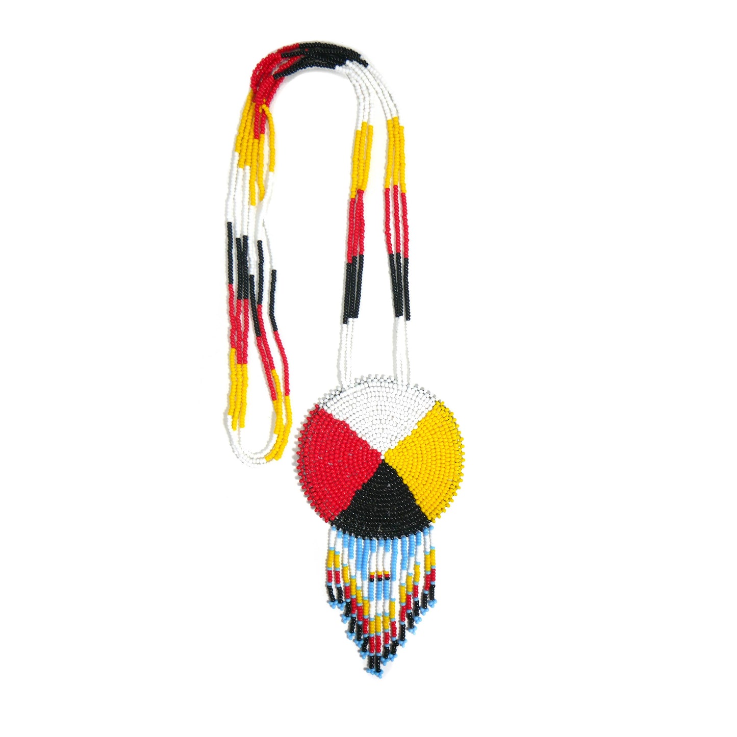 Native American Style Beaded medallions 4 Direction
