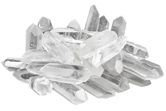 Clear Quartz Crystal Points - 1 lb: 45 - 90 pcs per 1 lb bag