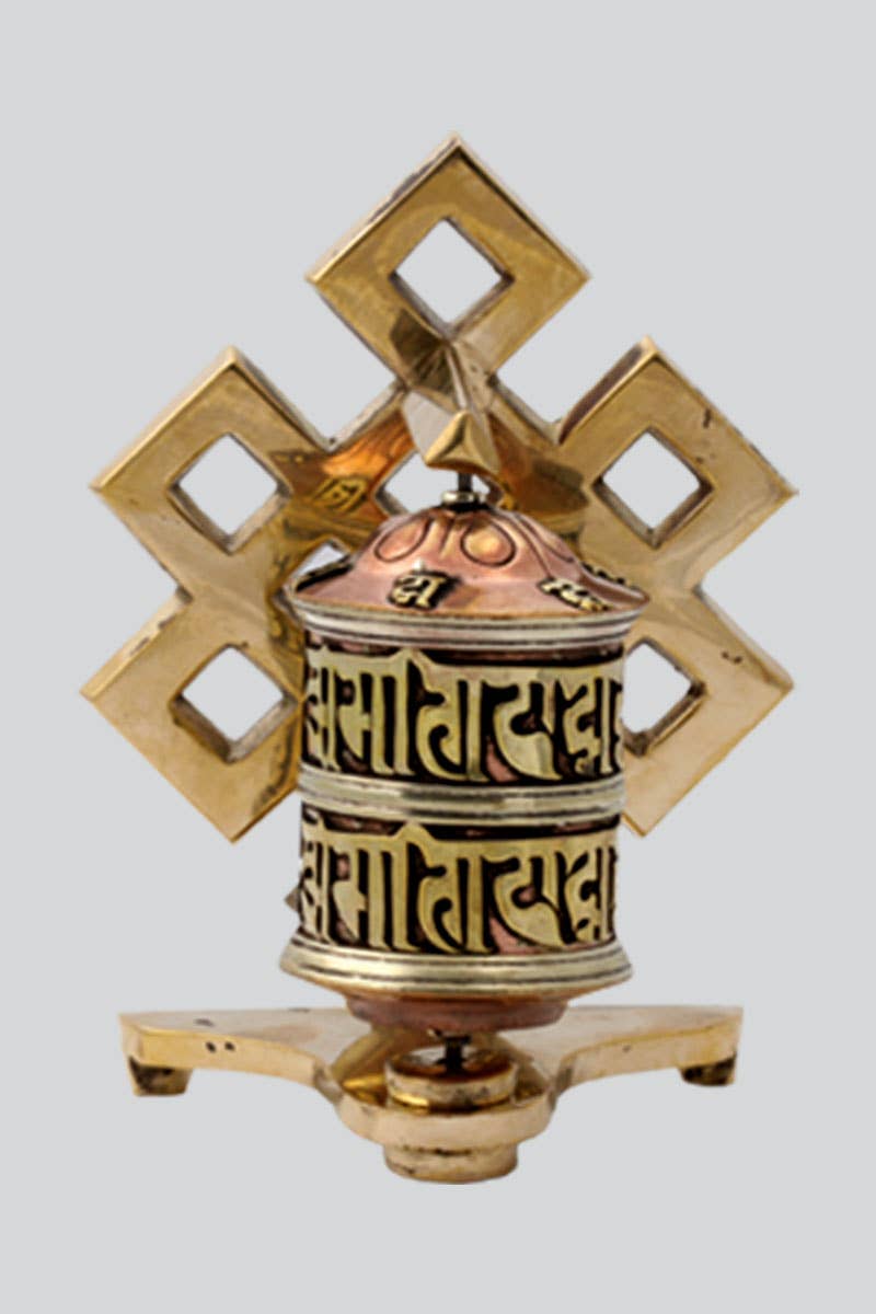 Table Stand Prayer Wheel (PW-18): One Size