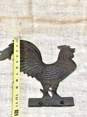 LARGE CAST IRON ROOSTER WEATHERVANE TOP / FIGURE