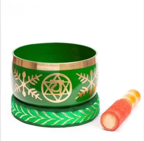 Tibetan Singing Bowl 7 Chakra Green, Heart Chakra (Anahata)