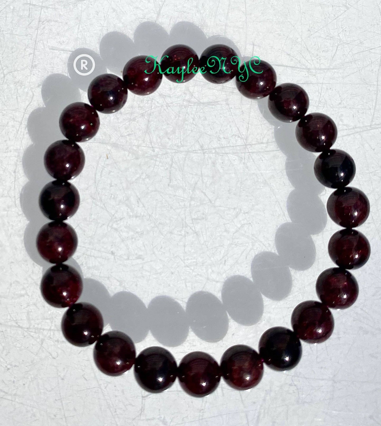 Wholesale 6 Pcs Natural Garnet 7 - 8mm 7.5” Crystal Healing