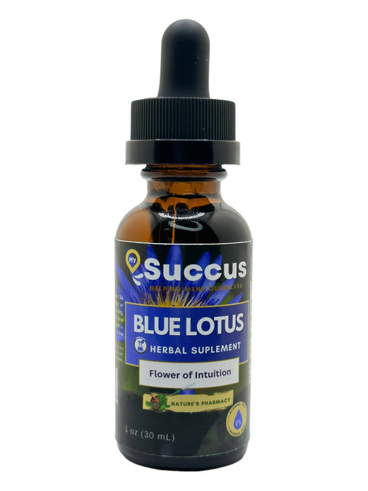 Blue Lotus Tincture - The Flower of Intuition (High Potency) : Alcohol Extract / 2 fl oz