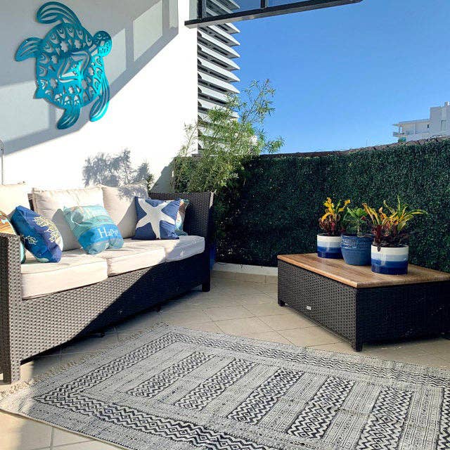 Sea Turtle Metal Wall Art | Indoor & Outdoor Home Décor: Teal / 24"