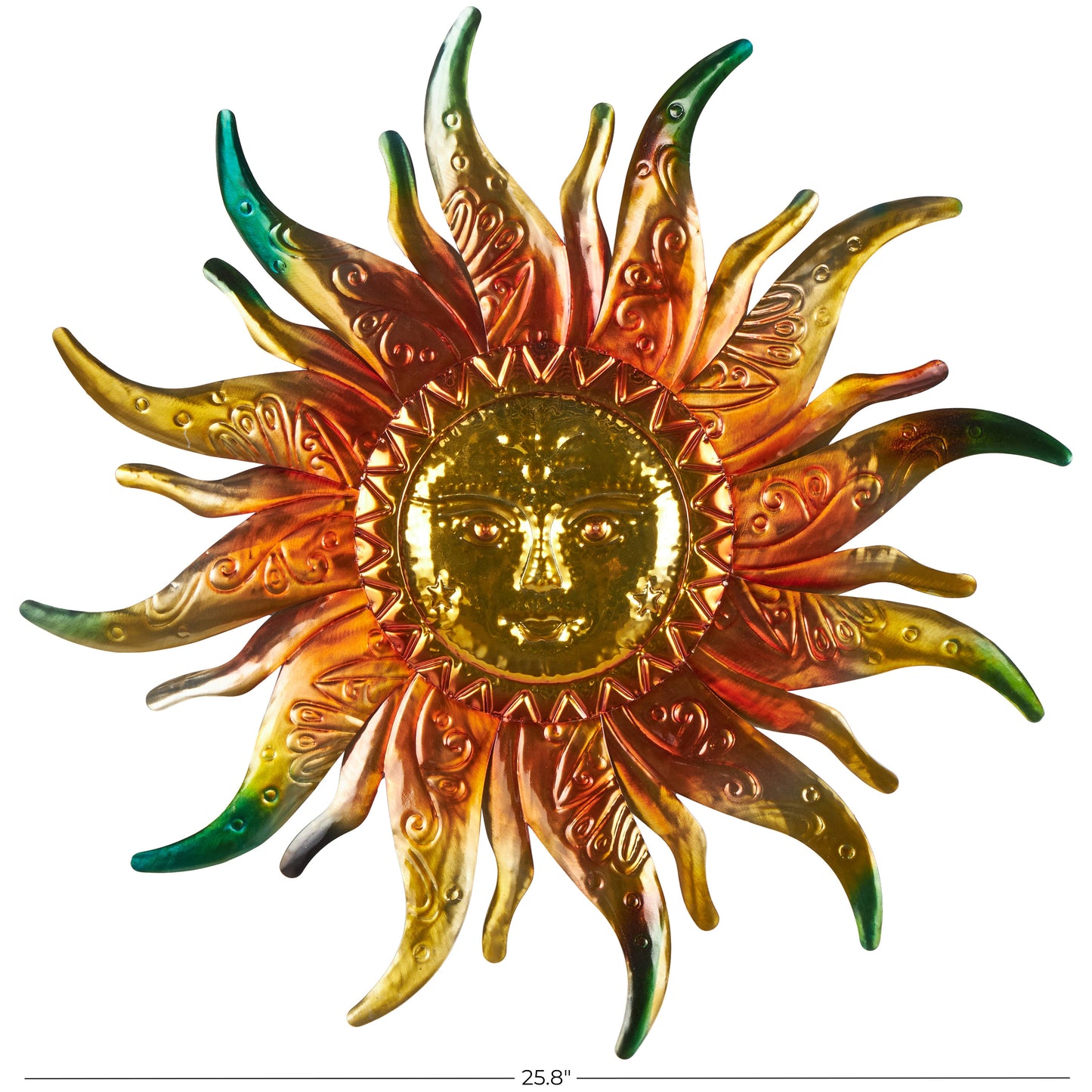 Eclectic Gold Stainless Steel Metal Wall Decor