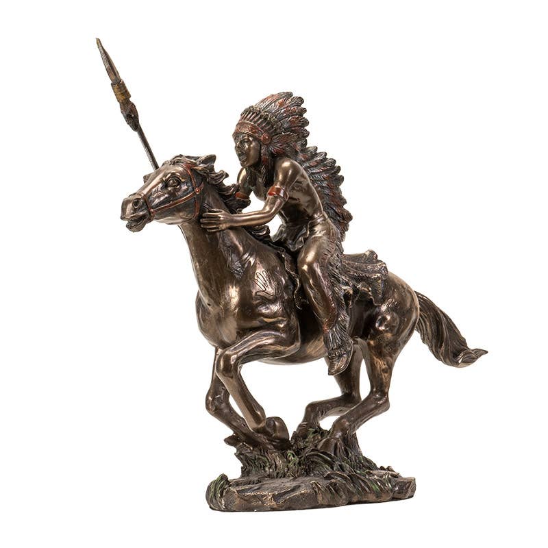 American West Native American Indian Warrior on Horse