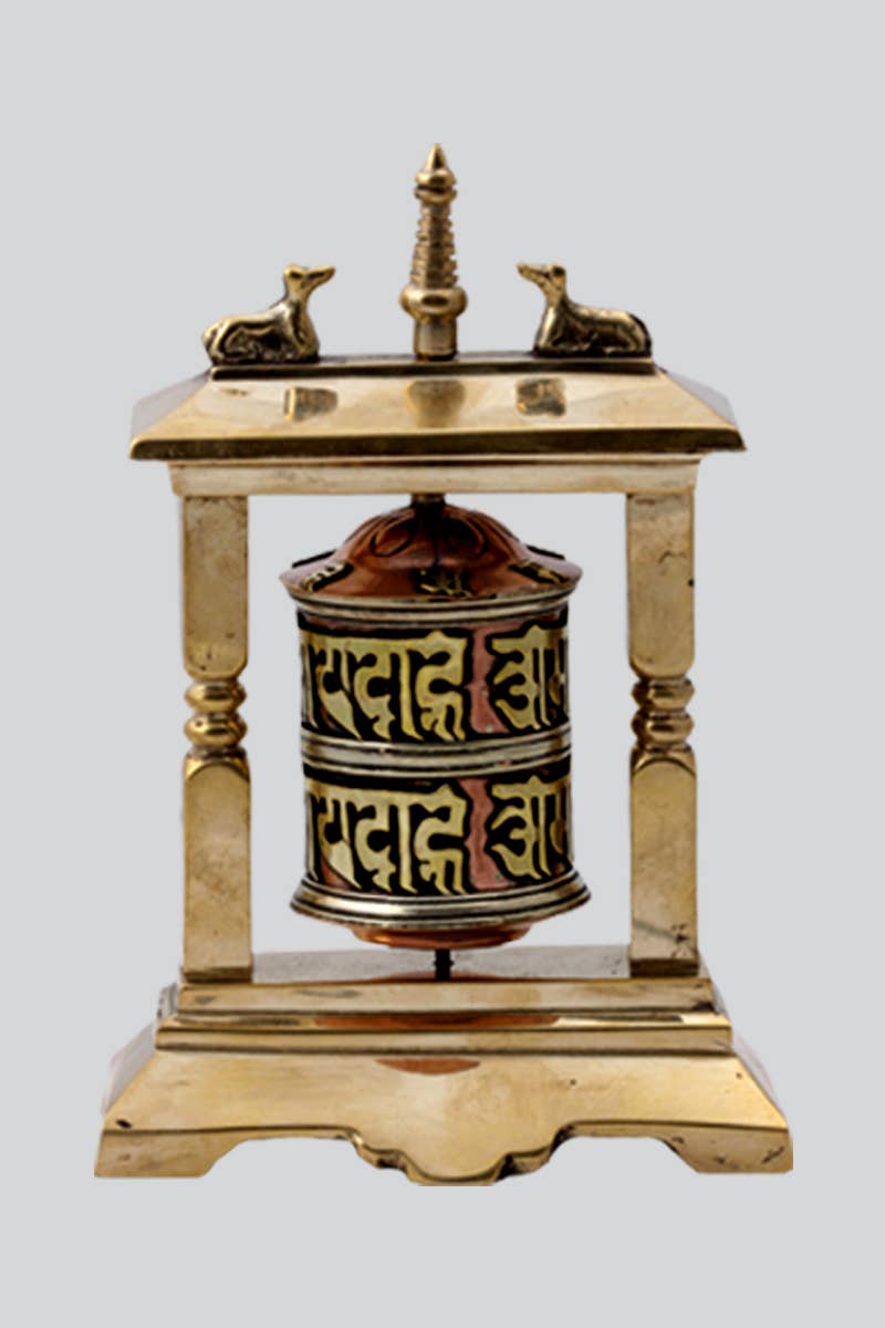 Table Stand Prayer Wheel (PW-17): One Size